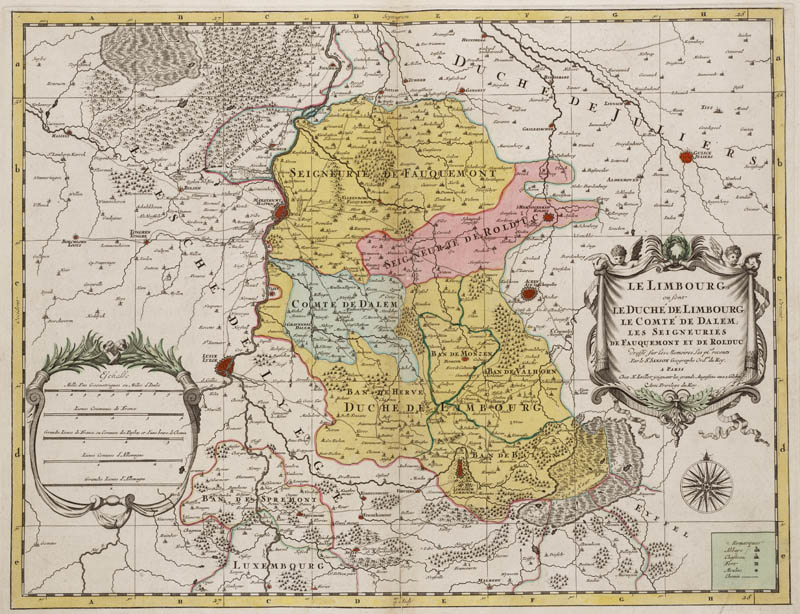 Limburg Hertogdom Limbourg 1740 Ottens